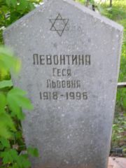 Левонтина Геся Львовна, Самара, Центральное еврейское кладбище