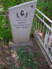 Солер Аделя Ароновна, Самара, Центральное еврейское кладбище