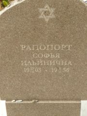 Рапопорт Софья Ильинична, Самара, Центральное еврейское кладбище