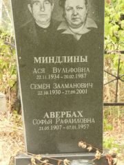 Миндлин Семен Залманович, Самара, Центральное еврейское кладбище
