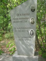 Пеклин Рувим Абрамович, Самара, Центральное еврейское кладбище