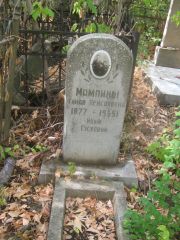 Мамлина Гинда Пейсаховна, Самара, Центральное еврейское кладбище