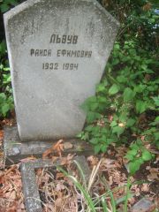 Львув Раиса Ефимовна, Самара, Центральное еврейское кладбище