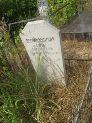 Беспрозванная Софья Александровна, Самара, Центральное еврейское кладбище