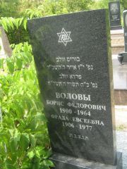 Волова Фрада Евсеевна, Самара, Центральное еврейское кладбище