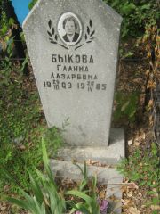 Быкова Галина Лазаревна, Самара, Центральное еврейское кладбище
