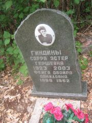 Гиндина Фейга-Двойра Даниловна, Самара, Центральное еврейское кладбище