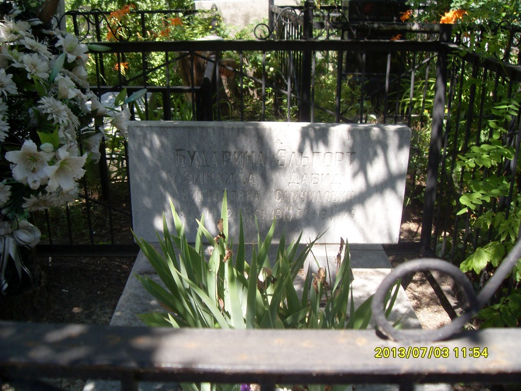 Бударина Зинаида Викторовна, Саратов, Еврейское кладбище