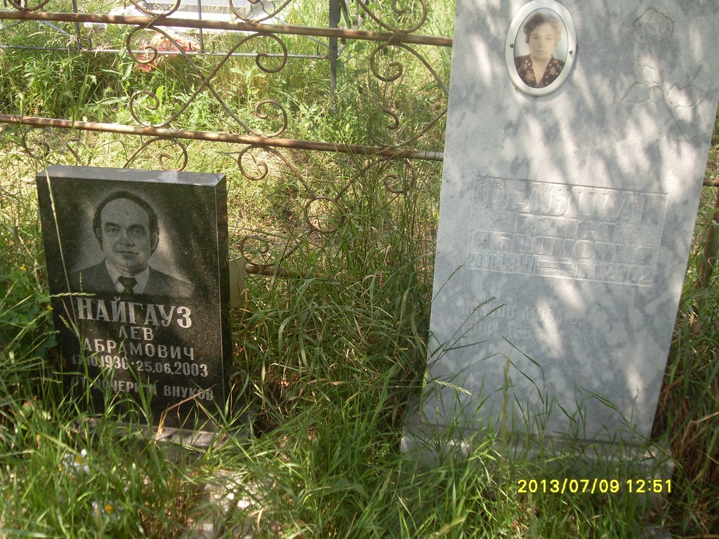 Найгауз Лев Абрамович, Саратов, Еврейское кладбище