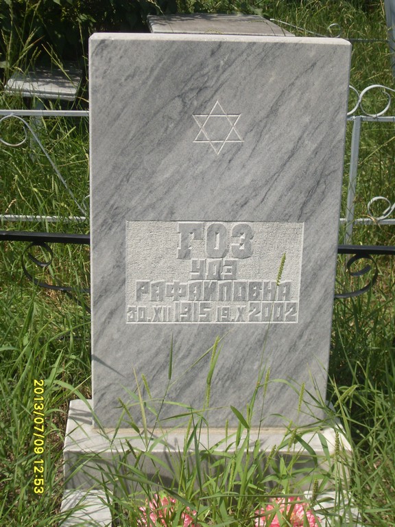 Гоз Удэ Рафаиловна, Саратов, Еврейское кладбище