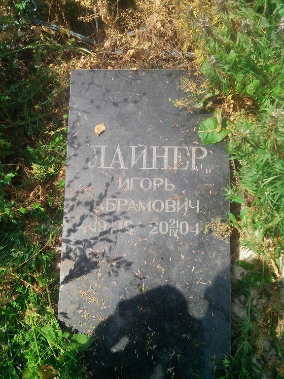 Лайнер Игроь Абрамович, Саратов, Еврейское кладбище
