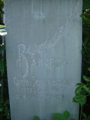 Вайсберг Самуил Вениаминович, Саратов, Еврейское кладбище