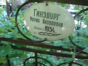 Гинзбург Мария Яковлевна, Саратов, Еврейское кладбище
