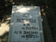 Искина Лея Элевна, Саратов, Еврейское кладбище