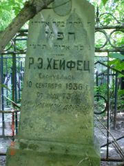 Хейфец Р. Э., Саратов, Еврейское кладбище
