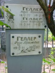 Геллер Аврум Гершкович, Саратов, Еврейское кладбище