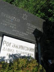 Рогожинская Сура Ароновна, Саратов, Еврейское кладбище
