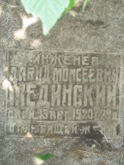 Мединский Давид Моисеевич, Саратов, Еврейское кладбище