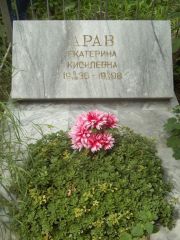 Арав Екатерина Кисилевна, Саратов, Еврейское кладбище