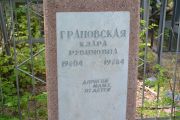 Грановская Клара Рувимовна, Саратов, Еврейское кладбище