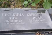 Корженевич Исай Лейбович, Саратов, Еврейское кладбище