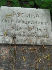 Рубина Соня Бенциановна, Саратов, Еврейское кладбище