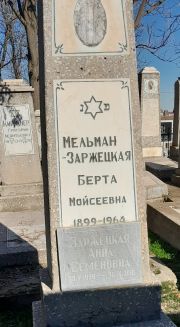 Заржецкая Анна Семеновна, Ташкент, Европейско-еврейское кладбище