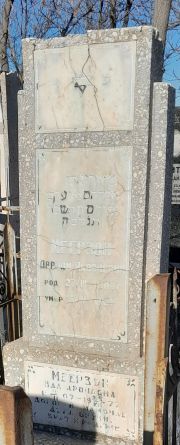 Меерзон Авраам Якрвлевич, Ташкент, Европейско-еврейское кладбище