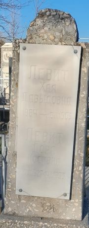 Левит Хая Давыдовна, Ташкент, Европейско-еврейское кладбище
