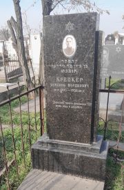 Крепкер Бенцищн Мордкович, Ташкент, Европейско-еврейское кладбище