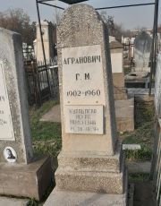Агранович Г. М., Ташкент, Европейско-еврейское кладбище