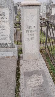 Зеккель Елизавета Григорьевна, Ташкент, Европейско-еврейское кладбище