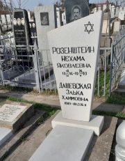 Розенштейн Нехама Яковлевна, Ташкент, Европейско-еврейское кладбище