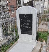 Аптекман Софья Яковлевна, Ташкент, Европейско-еврейское кладбище