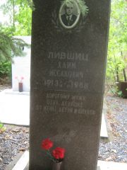 Лившиц Хаим Иссакович, Уфа, Северное (Тимашевское) кладбище
