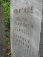 Мыссинский Нисон Рувимовна, Уфа, Сергиевское кладбище