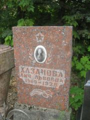 Хазанова Лия Львовна, Уфа, Сергиевское кладбище