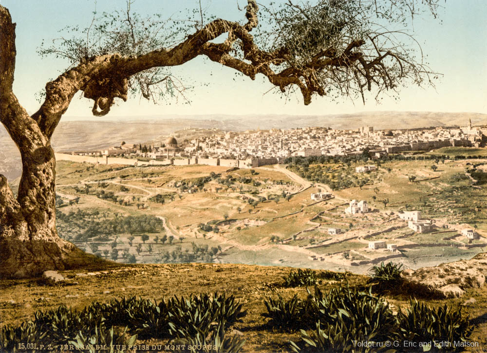   Неизвестный автор  — Иерусалим с горы Скопус