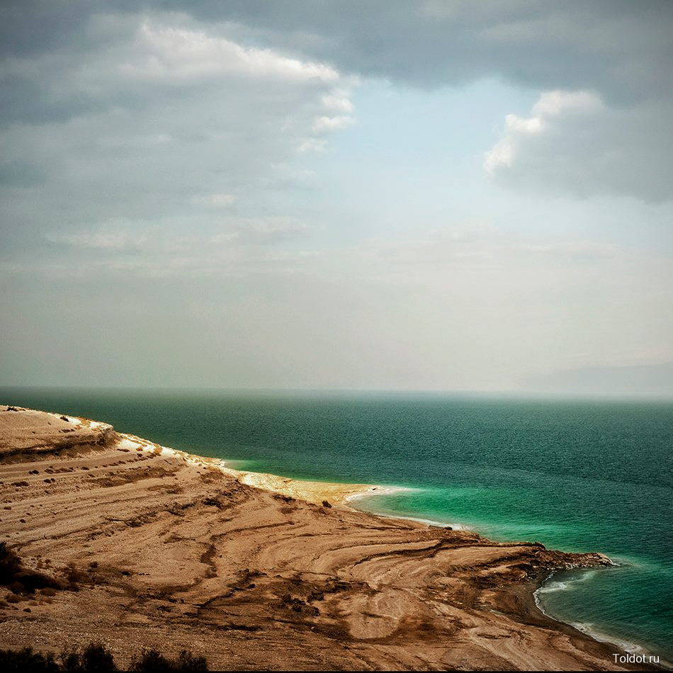  Разные авторы   — Скалистый берег Мертвого моря и солевые отложения