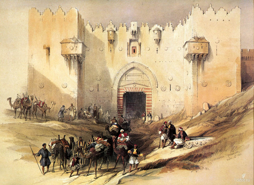  Давид Робертс  — Шхемские ворота в Старом городе