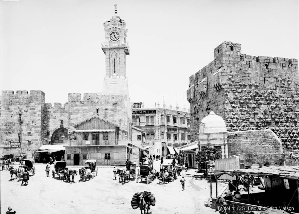   Неизвестный автор  — Пролом в городской стене рядом с Яффскими воротами