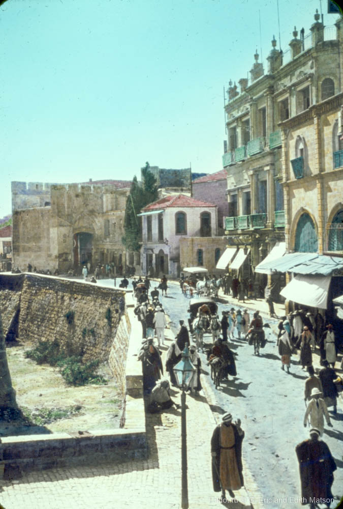   Неизвестный автор  — Улица у Яффских ворот в Старом городе
