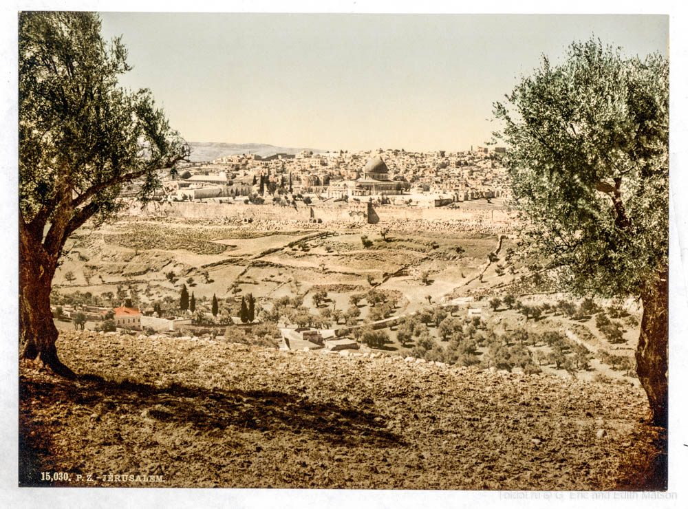   Неизвестный автор  — Иерусалим с Масличной горы