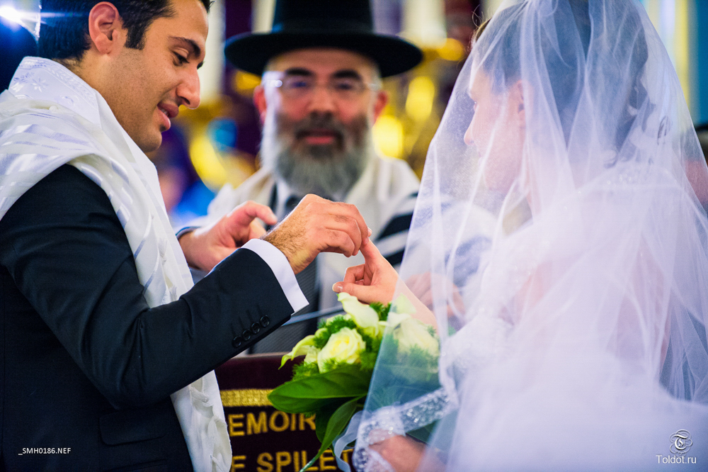   Неизвестный автор  — Еврейская свадьба — Обручальное кольцо