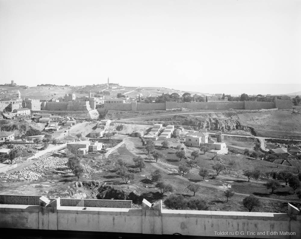   Неизвестный автор  — Иерусалим. Вид с запада