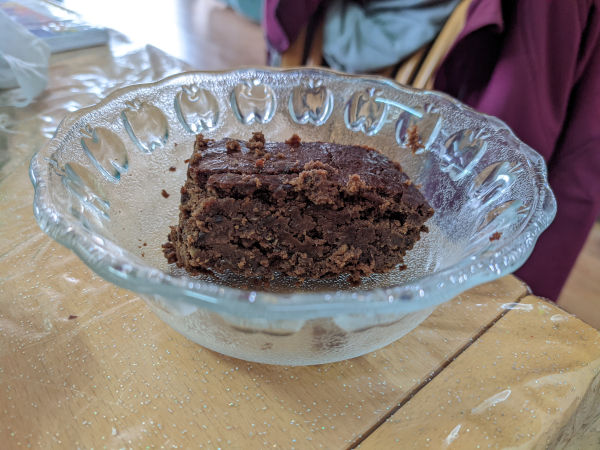 Шоколадный пирог из черной чечевицы